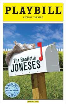 The Realisitic Joneses Limited Edition Official Opening Night Playbill 